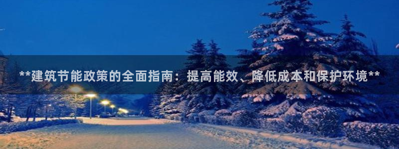 e尊国际是干什么的：**建筑节能政策的全面指南：提高能效、降低成本和保护环境**