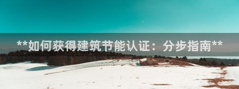 e尊官网：**如何获得建筑节能认证：分步指南**