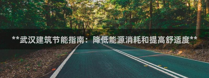 e尊国际娱乐官网下载：**武汉建筑节能指南：降低能源消耗和提高舒适度**
