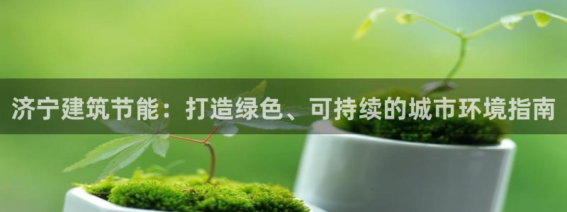 e尊国际可靠吗：济宁建筑节能：打造绿色、可持续的城市环境指南