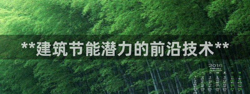 e尊国际官方网站：**建筑节能潜力的前沿技术**