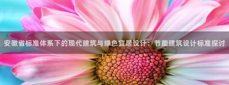 e尊国际可靠吗：安徽省标准体系下的现代建筑与绿色宜居设计：节能建筑设计标准探讨