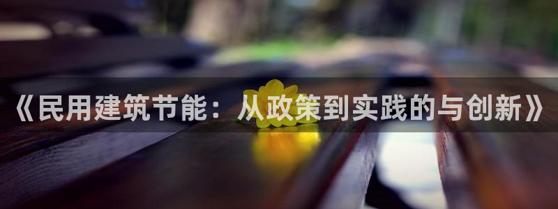 尊亿娱乐国际官网：《民用建筑节能：从政策到实践的与创新》