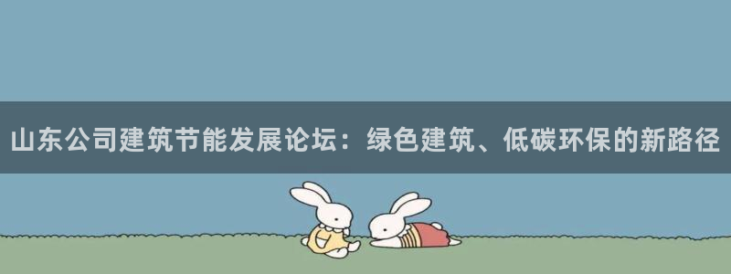 e尊国际官网：山东公司建筑节能发展论坛：绿色建筑、低碳环保的新路径