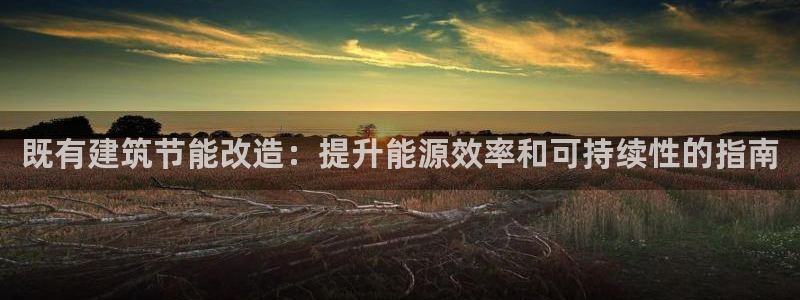 e尊国际娱乐官网下载：既有建筑节能改造：提升能源效率和可持续性的指南