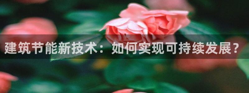 e尊国际可靠吗：建筑节能新技术：如何实现可持续发展？