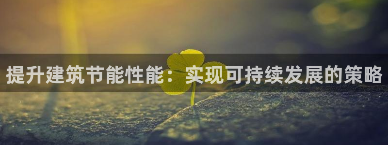 尊亿游戏国际官网：提升建筑节能性能：实现可持续发展的策略